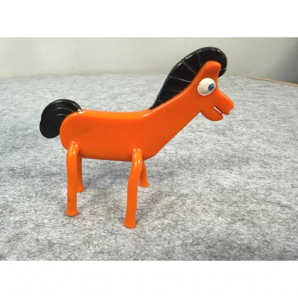Vintage Trendmasters Pokey Bendable Action Figure Gumby Orange Horse Toy‎ 4.5